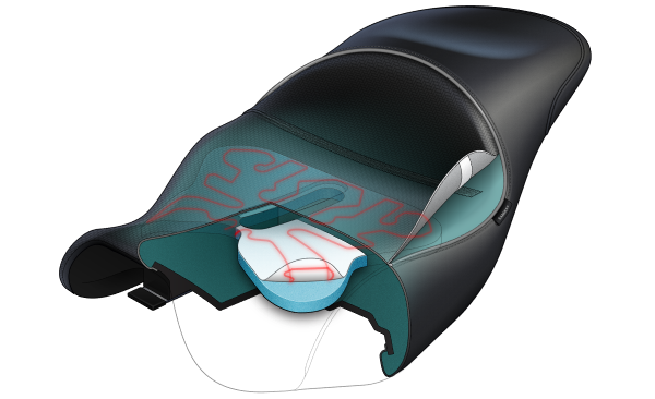 Sargent's Motorcycle Seat Patented Embedded Foam Technology