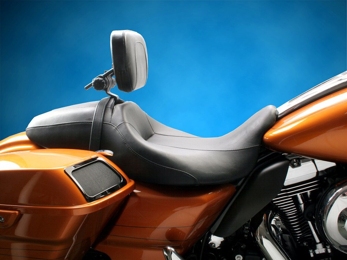 EM-5 Adjustable Front Backrest Harley Davidson Classic Cruiser OEM ...
